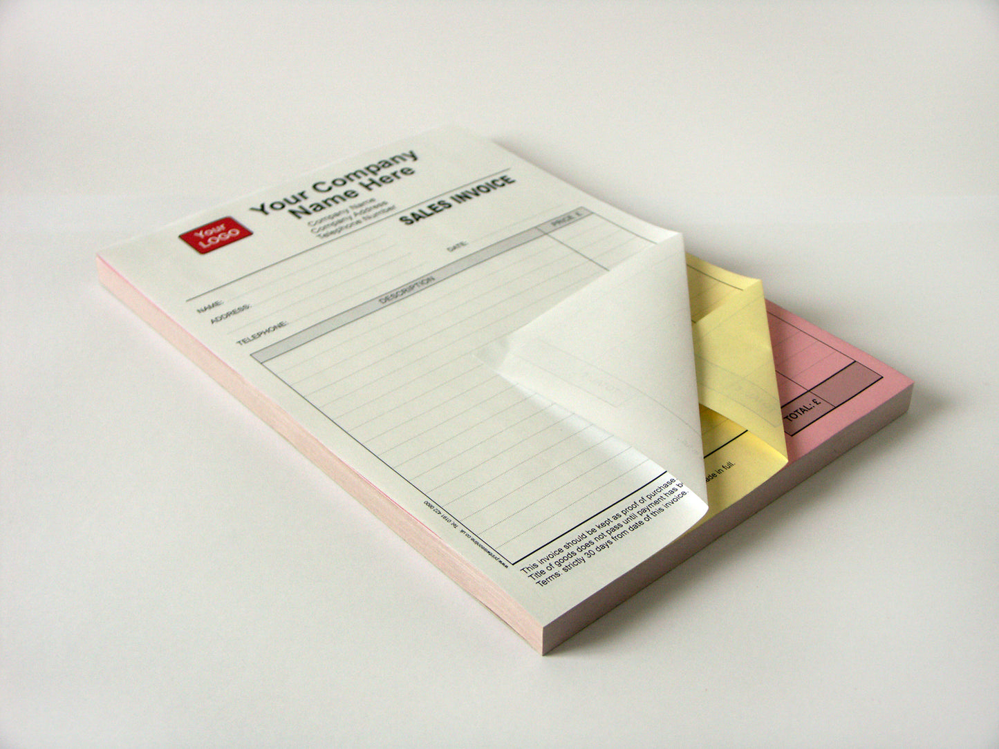 Triplicate Pads - Single Sided