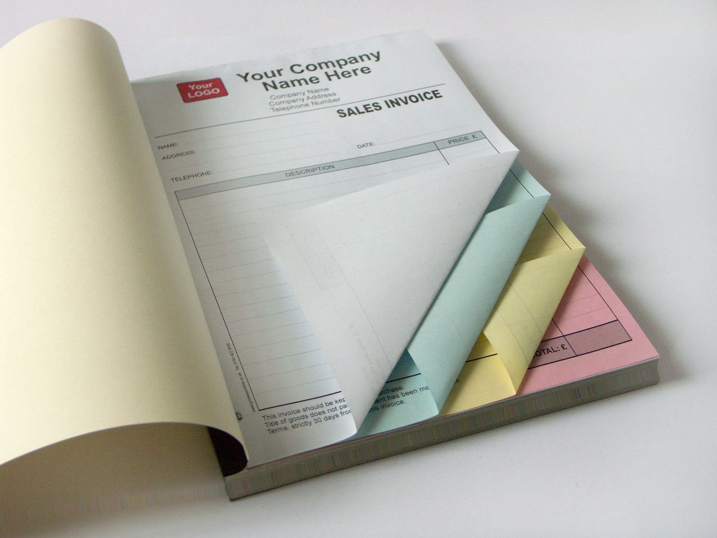 Quadruplicate Books - Single Sided