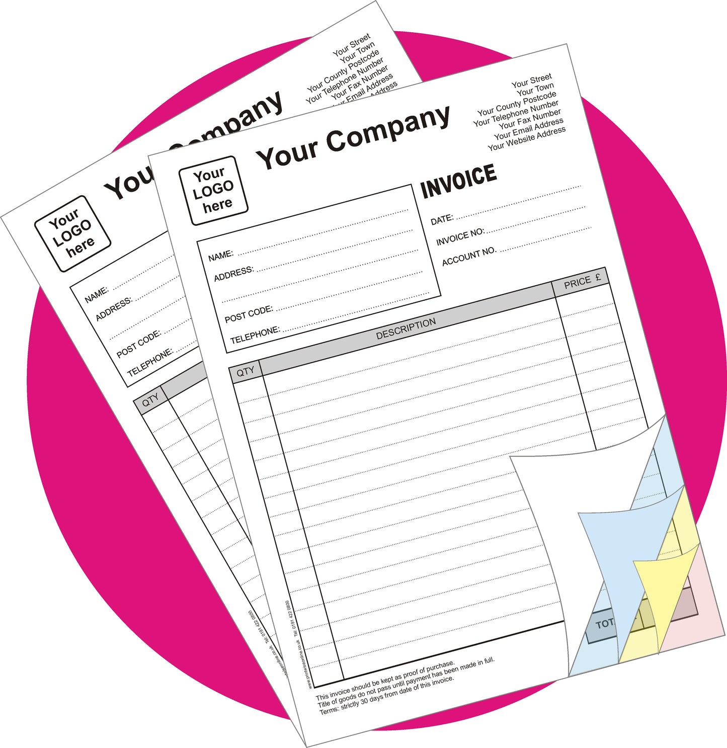 Quadruplicate Sets - Single Sided