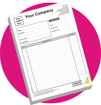 Duplicate NCR Pads - Single Sided