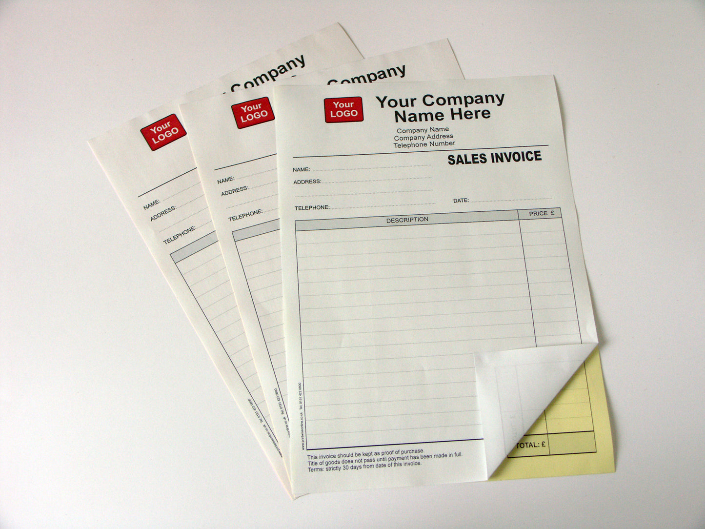 Duplicate NCR Sets - Double Sided