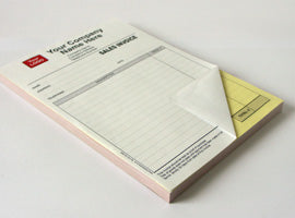 Duplicate NCR Pads - Single Sided