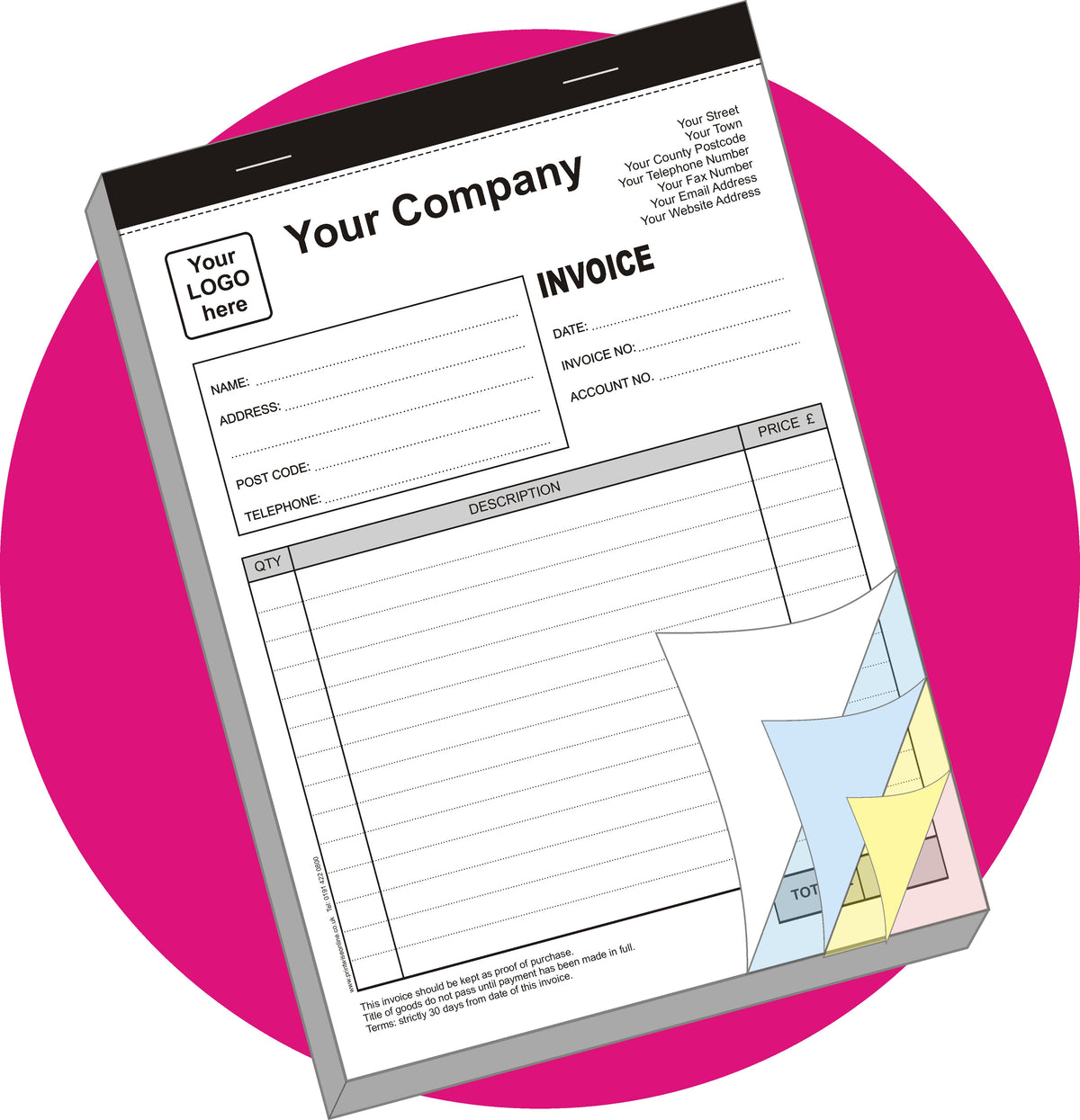 Quadruplicate Books - Single Sided – Printwise Limited